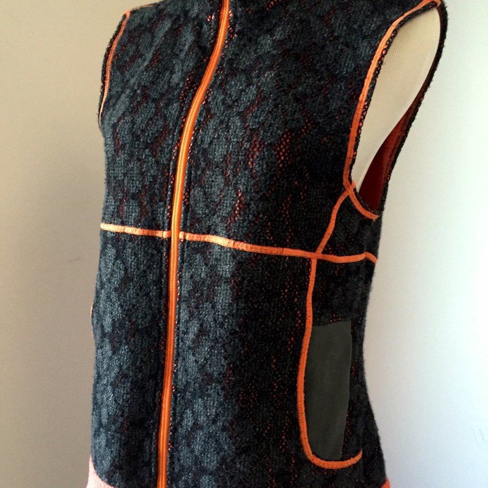 HIND Speedwool Running Vest Gray Orange Sz M